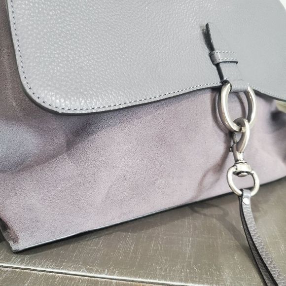 Rebecca Minkoff grey suede and leather bag - Picture 2 of 12